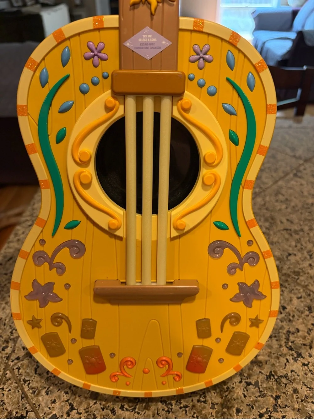 Rapunzel Colorful Musical Magical Electronic Guitar 22 inches long